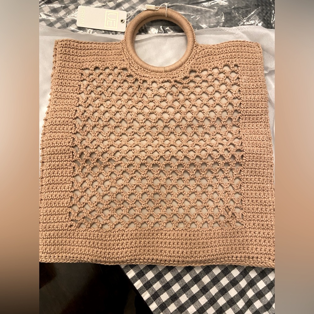 Crochet tote bag